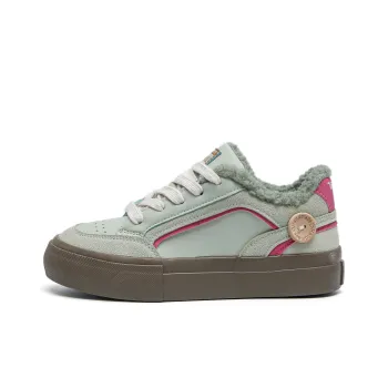 TUOPIN Warm Slip Resistant Low Top Skateboard Shoes Women's Mint Green