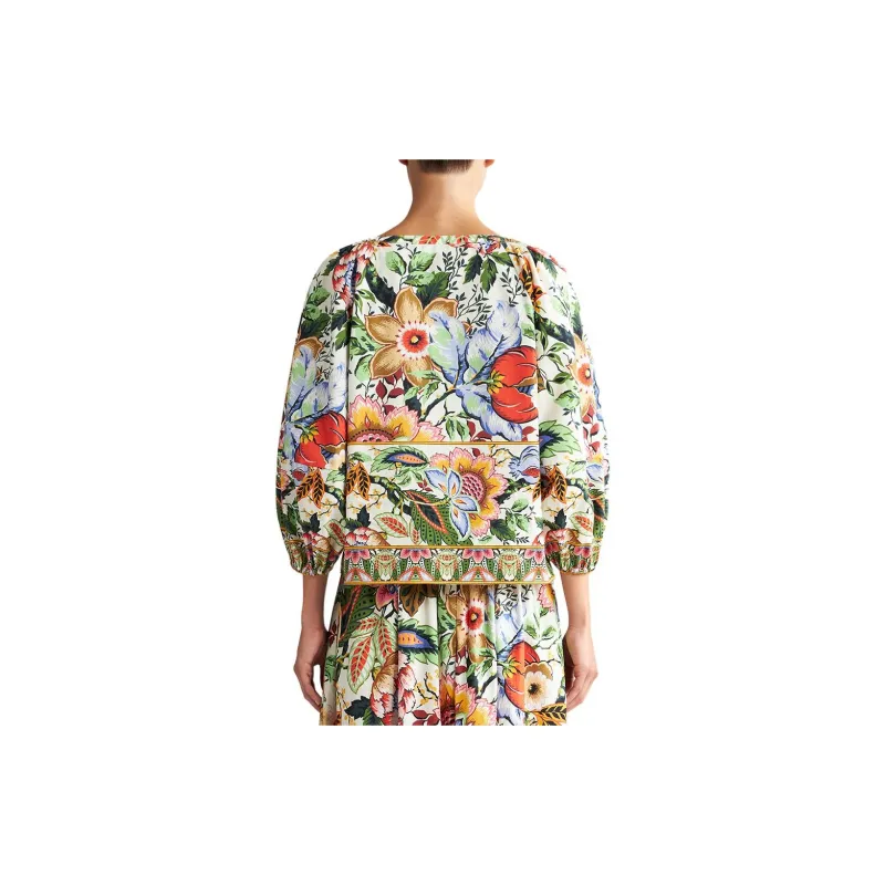 ETRO V-Neck Floral Printed Blouse-3