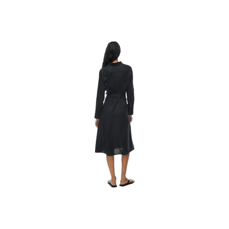 ARITZIA Wilfred Finlay Linen Dress Long-Sleeved Dresses Women's Dark Night Navy/Blackout Navy-3