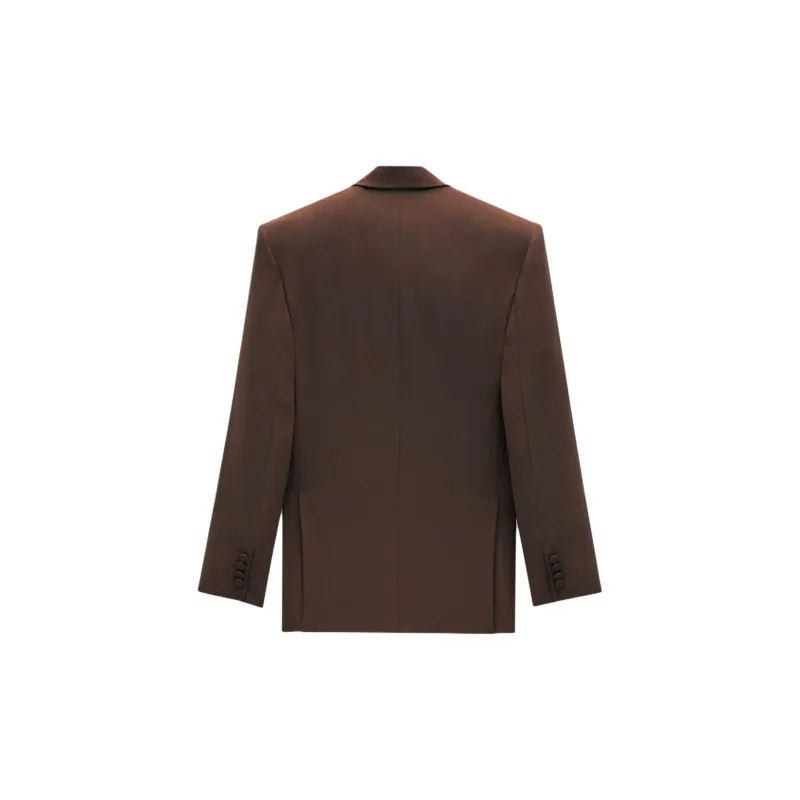 SAINT LAURENT Oversized Double Breasted Jacket-1