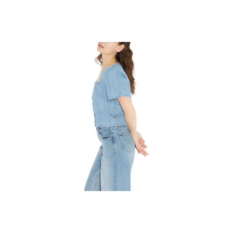 Levis Shirts Women's Blue-4