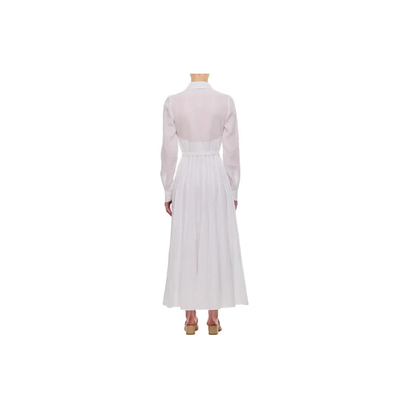 GABRIELA HEARST Dewi Linen Midi Shirt Dress-3