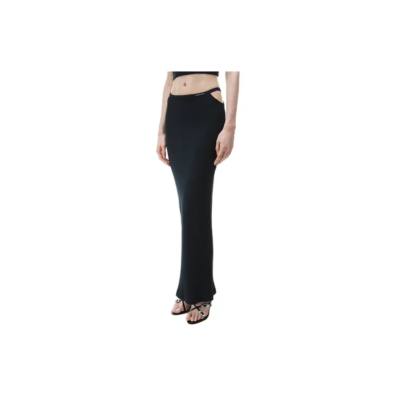 Alexander Wang Cut-Out Ribbed Maxi Skirt-1
