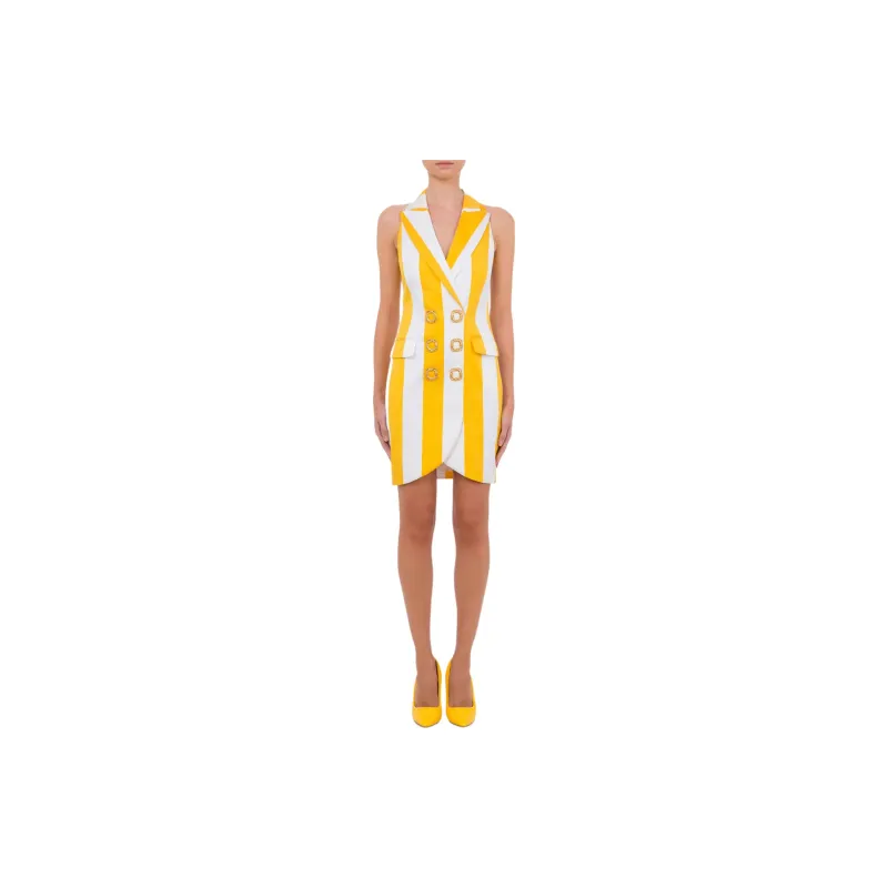MOSCHINO Sleeveless Dress Women's Yellow-1