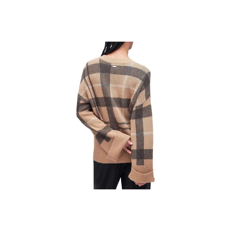 BARBOUR Barbour Adela Knitted Jumper Sweater Women's Light Brown-1