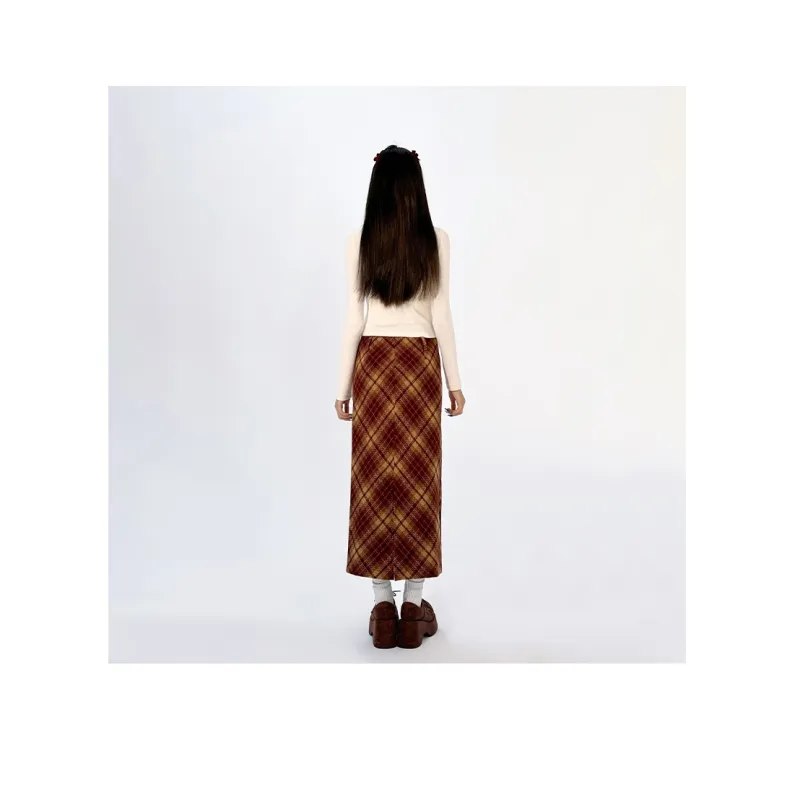 A11·N22 Casual Long Skirts Women's Red-8