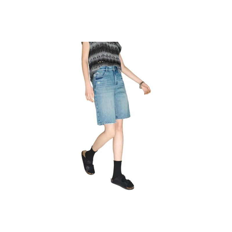 Bethine Denim Shorts Women's Light Blue-2
