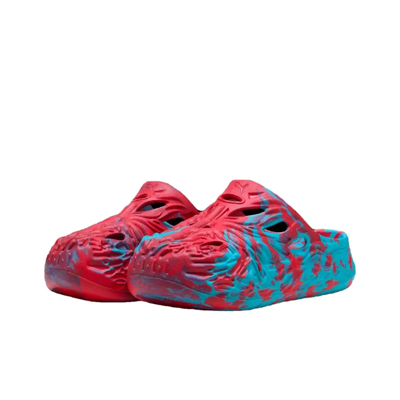PUMA LaMelo Ball MB.04 Slide Aqua Red-2