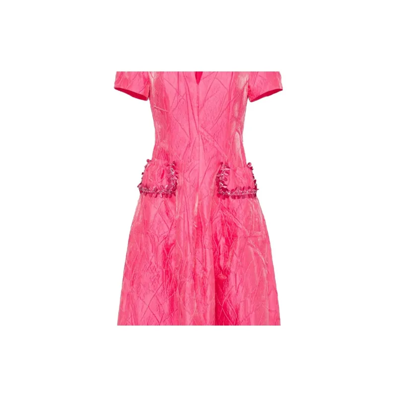Talbot Runhof Short-Sleeved Dresses Women's Pink-2