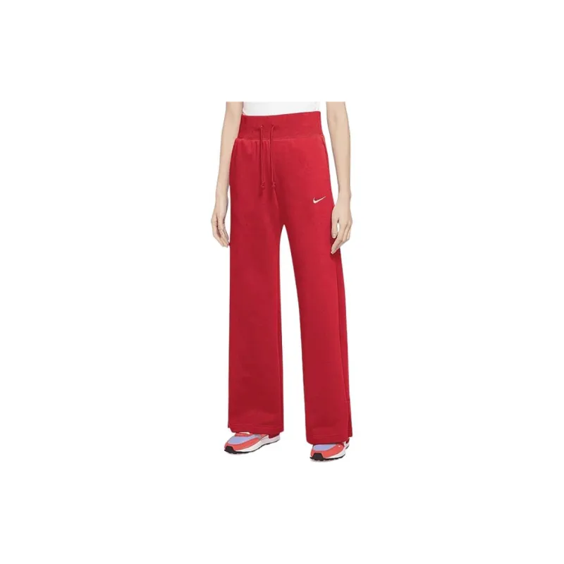 Nike Sportswear Phoenix Fleece Knitted Sports Pants Women's University Red-3