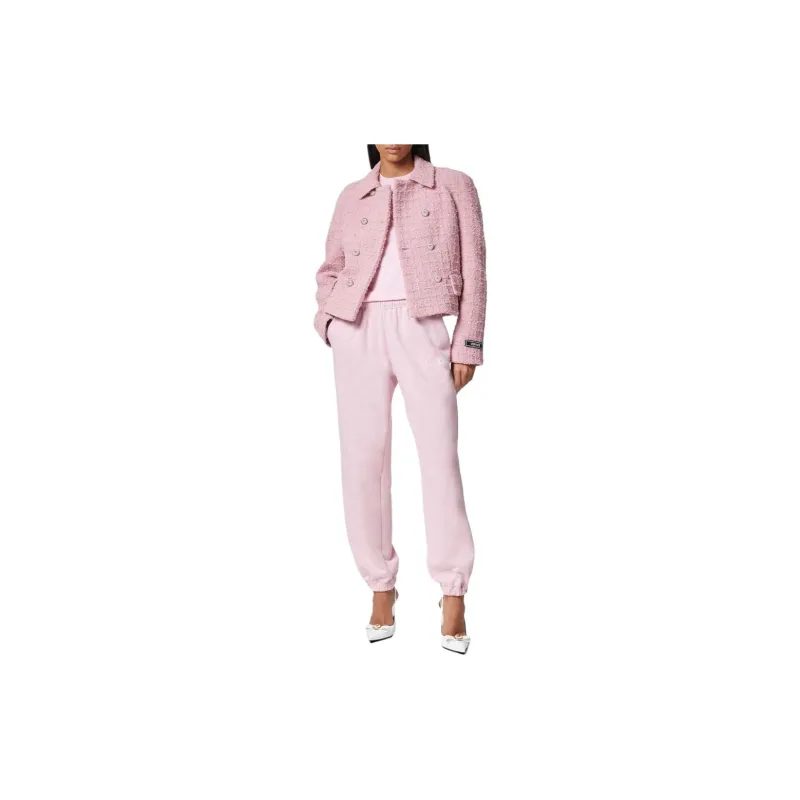 VERSACE Logo-Patch Elasticated Waistband Trousers-1