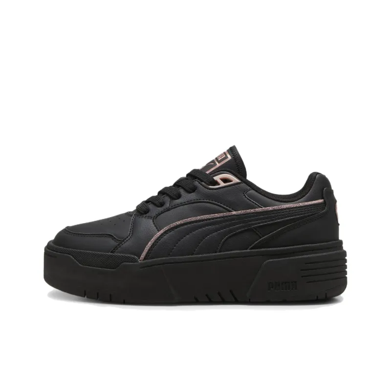 PUMA California Fries Anti Slip Wear Resistant Low Top Skateboard Shoes Women's Black-0