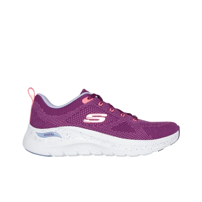 Skechers ARCH FIT 2.0 Cushioning, Slip Resistant, And Abrasion Resistant Low Top Casual Shoes Women's Purple-1
