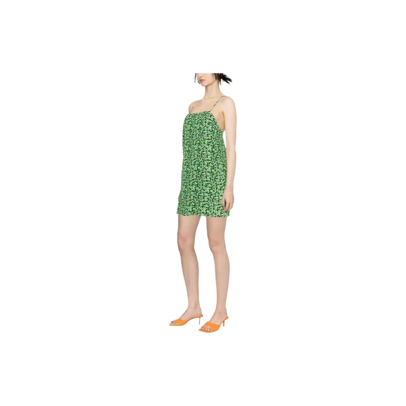 Rotate Slip Dresses Women's Green-3