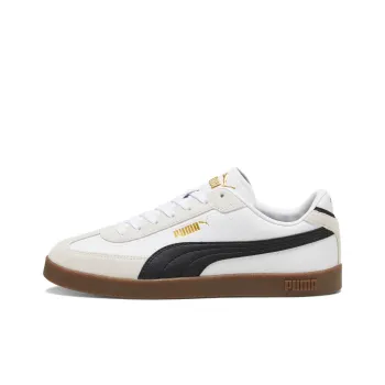 PUMA Club Slip Resistant Shock Absorbers With Abrasion Resistant Properties Low Top Skateboard Shoes Men's White