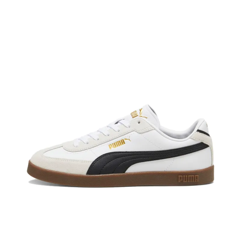PUMA Club Slip Resistant Shock Absorbers With Abrasion Resistant Properties Low Top Skateboard Shoes Men's White-0