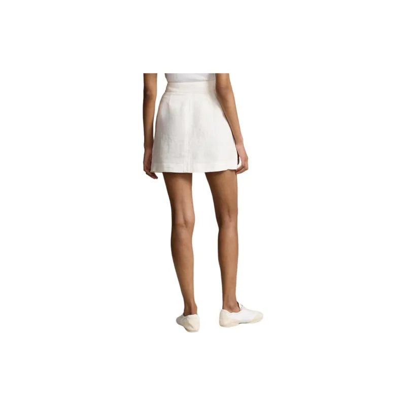 Polo Ralph Lauren SS24 Casual Short Skirts Women's White-2