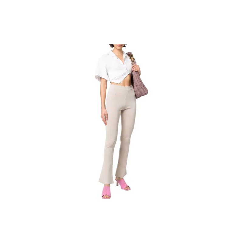 Jacquemus Flared Knitted Trousers-1