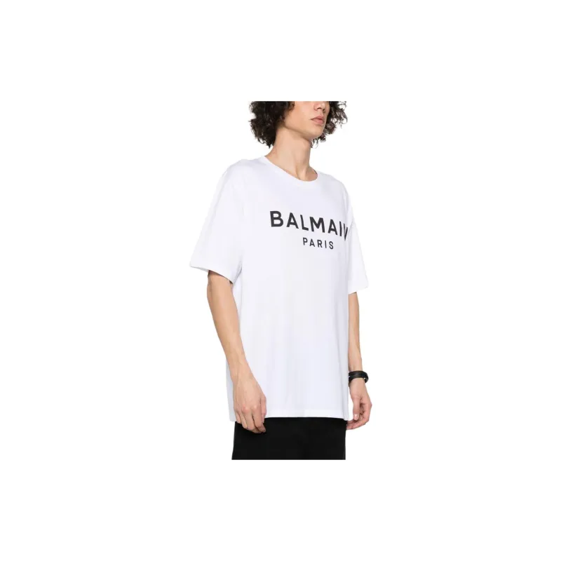 BALMAIN Logo Print T shirt-3
