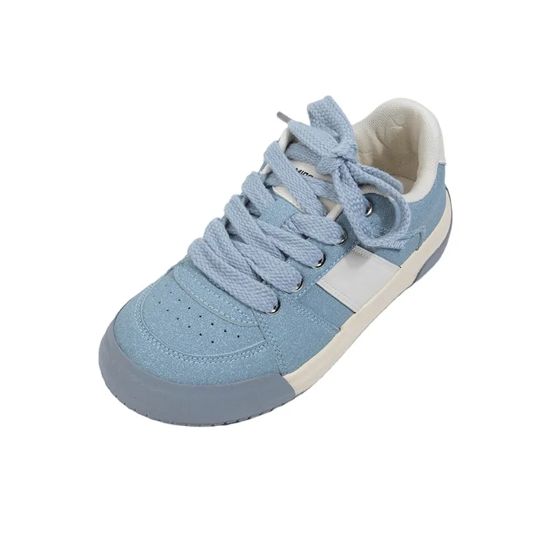 MINGKUANG Street Style Color Block Slip Resistant, Abrasion Resistant, Lightweight Low Top Skateboard Shoes Women's-8