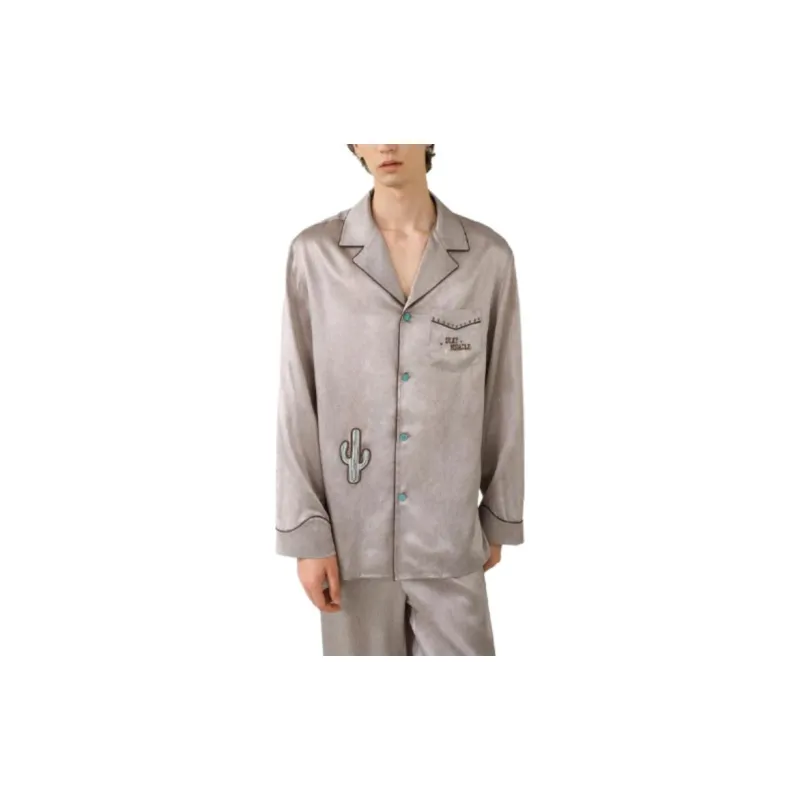 SILKY MIRACLE Pajama Set Men's Western Bottom Pattern-3
