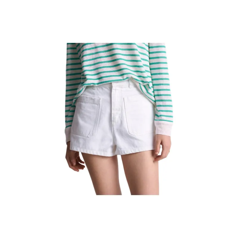 DIOR Denim Shorts Women's White-3