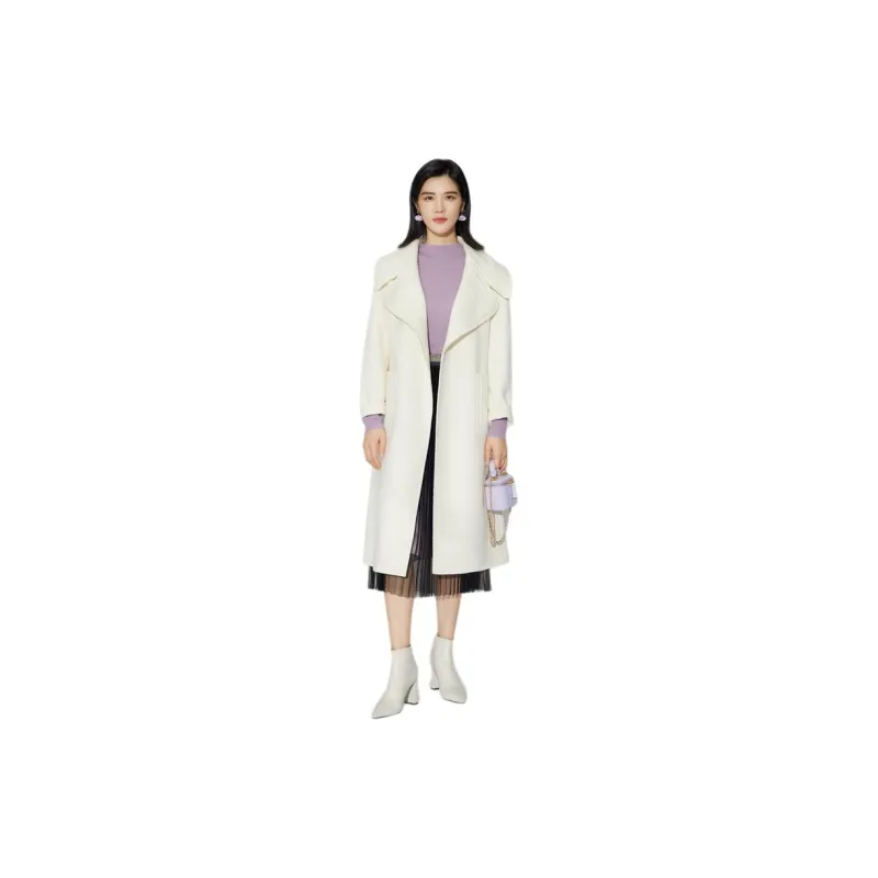 BBLLUUEE Coat Women's Crescent White-1