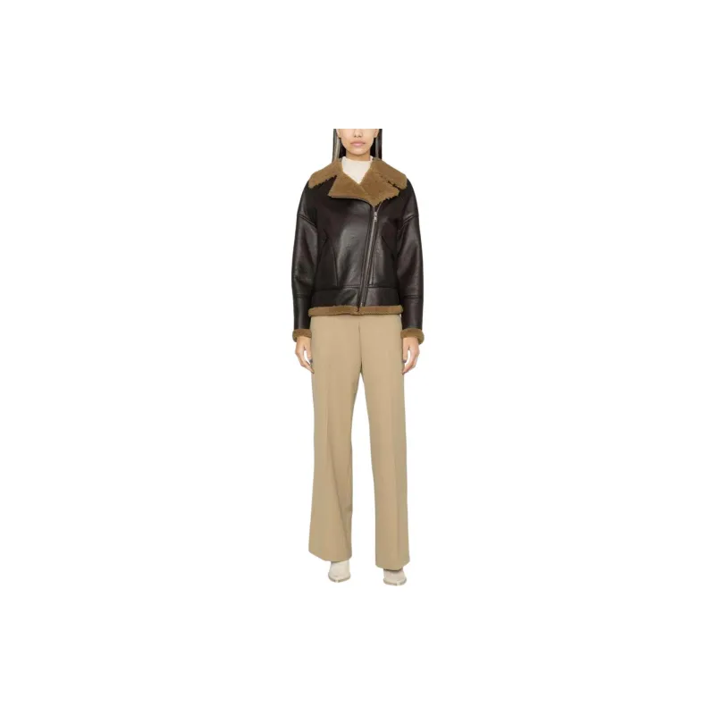 Yves Salomon Zip up Leather Jacket-1