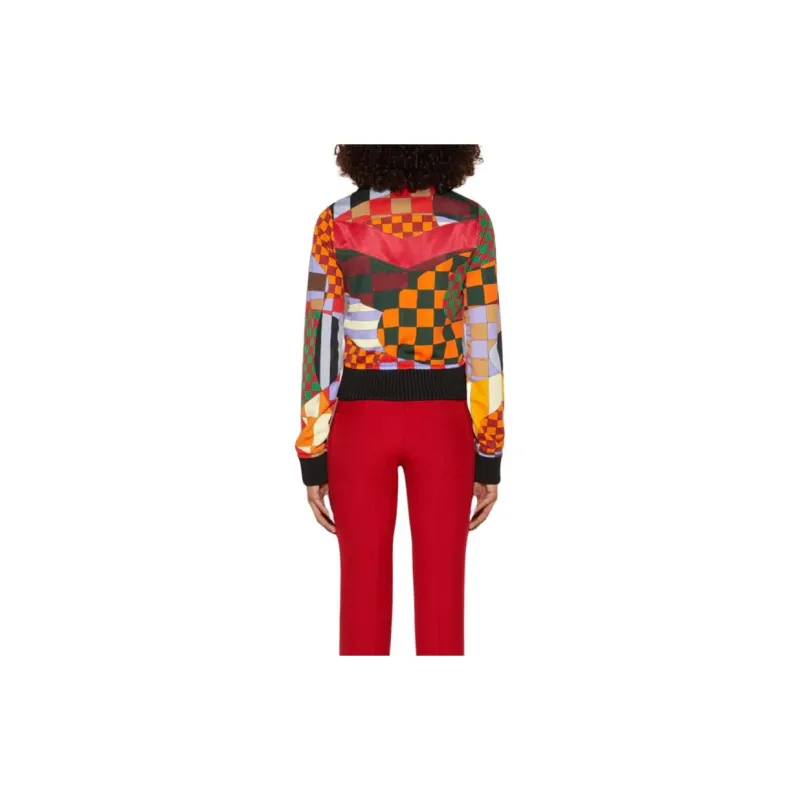 EMILIO PUCCI Giardino print Panelled Bomber Jacket-2