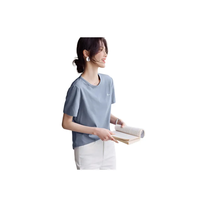 XWI T Shirts Women's Haze Blue-3