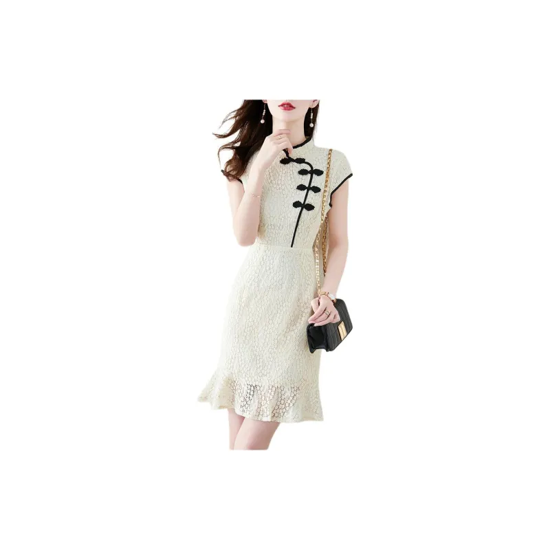 Still Quiet Short Sleeved Dress Women's Pink-4