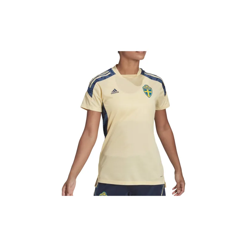 Adidas CONDIVO 21 Soccer Jerseys Women's Yellow-Prone/Marine Blue-3