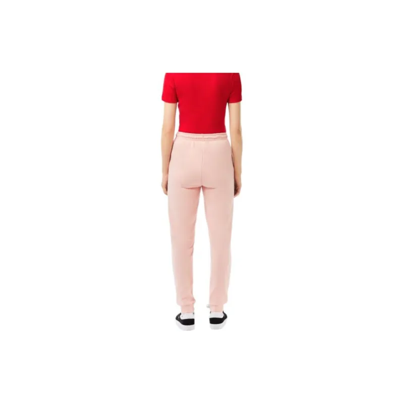 LACOSTE Knitted Sports Pants Women's Pink-2