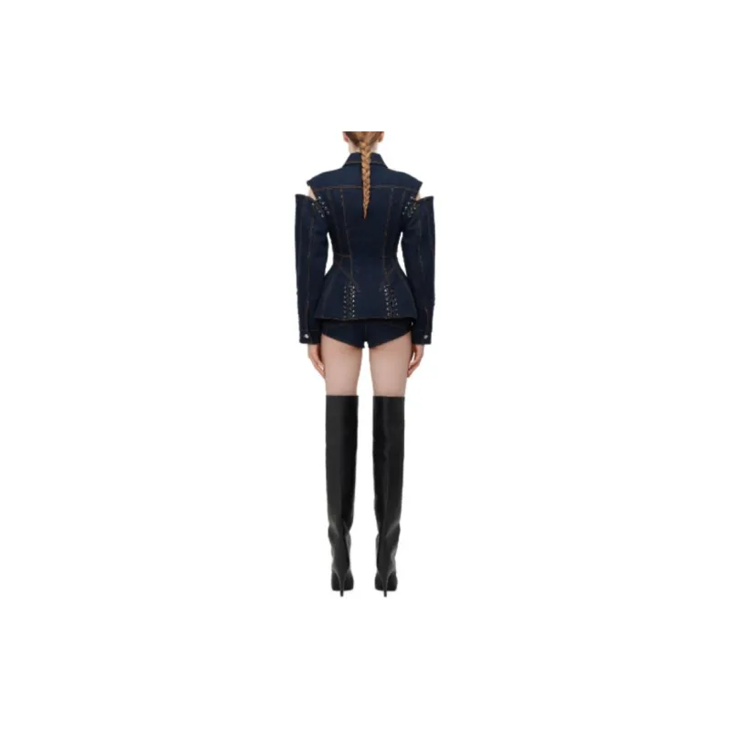Alexander McQueen Casual Shorts Women's Blue-3