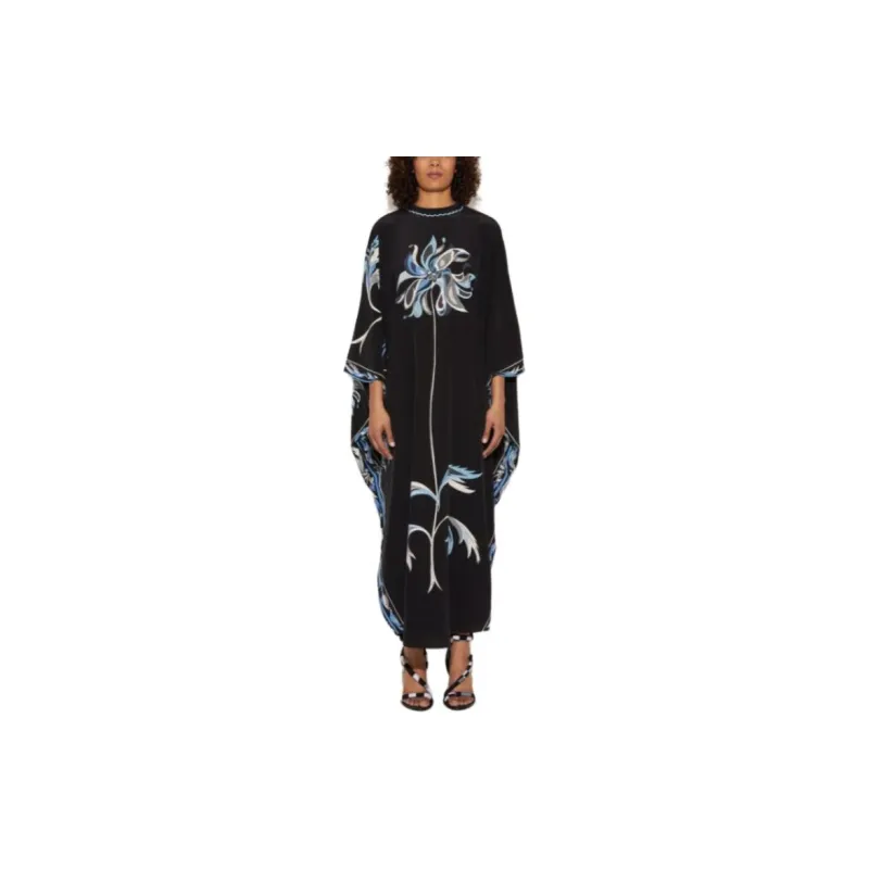 EMILIO PUCCI Dalia print Silk Kaftan Dress-1