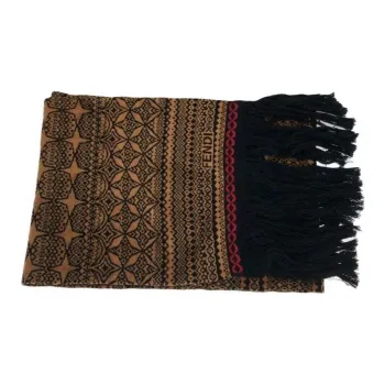 FENDI 2010 Graphic-intarsia Scarf