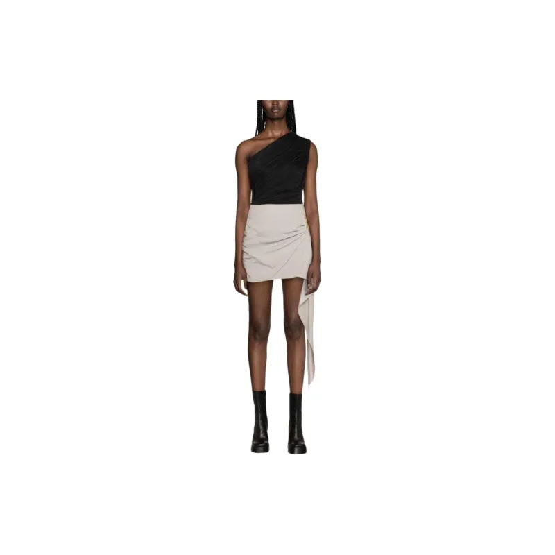 Elisabetta Franchi Draped Crepe Mini Skirt-1