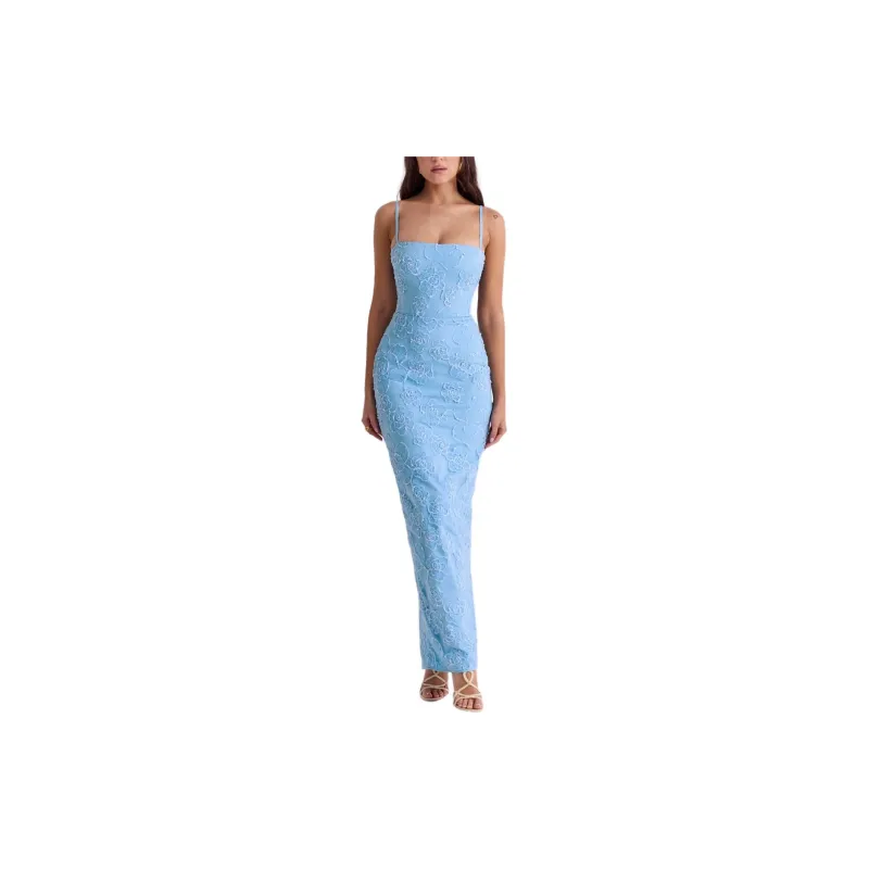HOUSE OF CB EVA Slip Dresses Women's BLUE/Blue-2