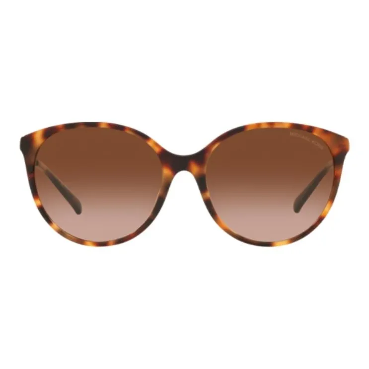 MICHAEL KORS Acetate Round Sunglasses Women's Tortoiseshell-1