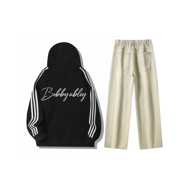 BOBBY ABLEY Sweatshirt Set Unisex Black-50