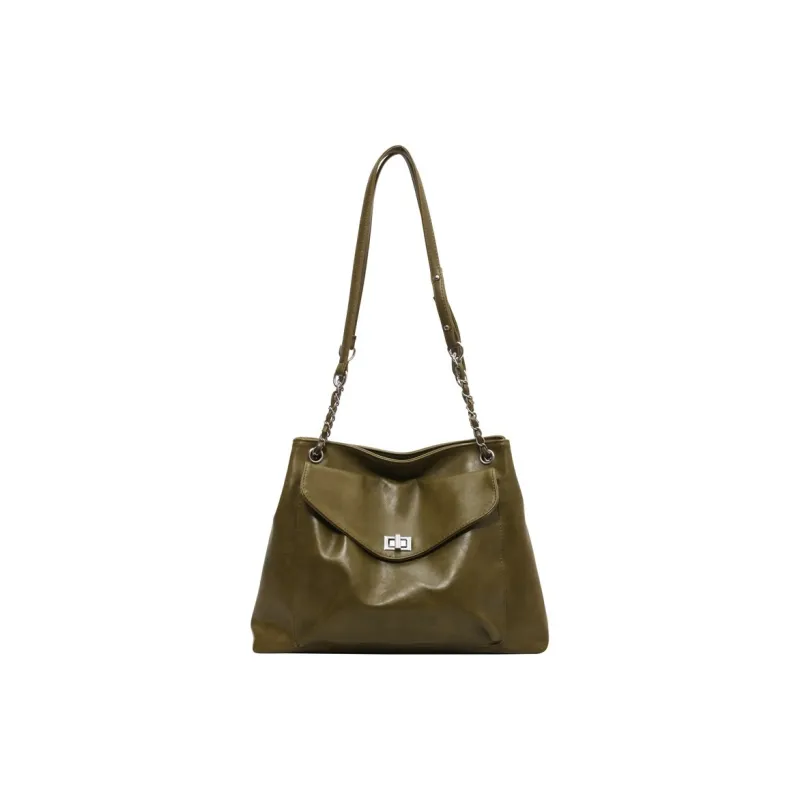 NOMK PU Shoulder Bag Handbag Crossbody Bag Women's Black/Pink/Silver/White/Green/Brown-18