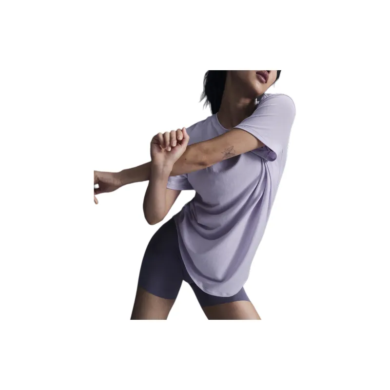 Nike Drop Shoulder Sleeve T Shirt Women's Purple-2