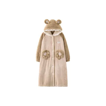 MIOJUER Pajama Robe Women's Khaki