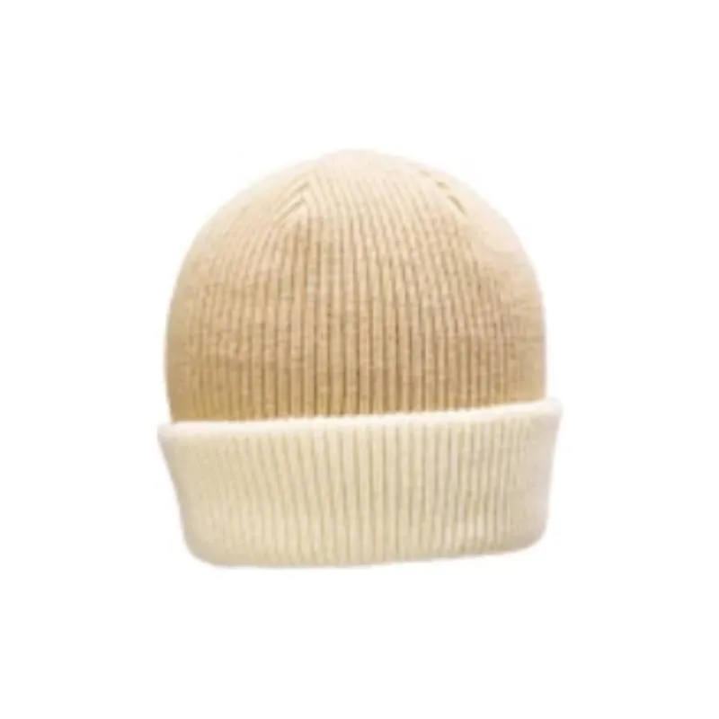 Skechers Acrylic Sheep Wool Wool Blend Beanies Unisex Cream White-2