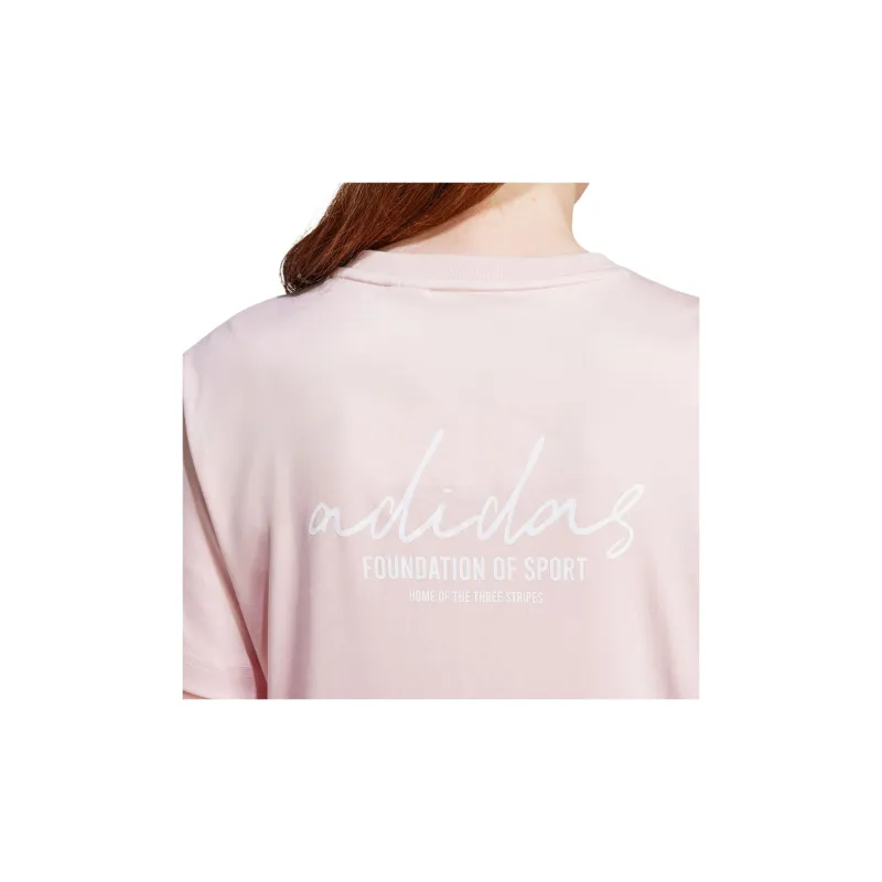 Adidas T-Shirt Women's Sandy Brown Pink-4