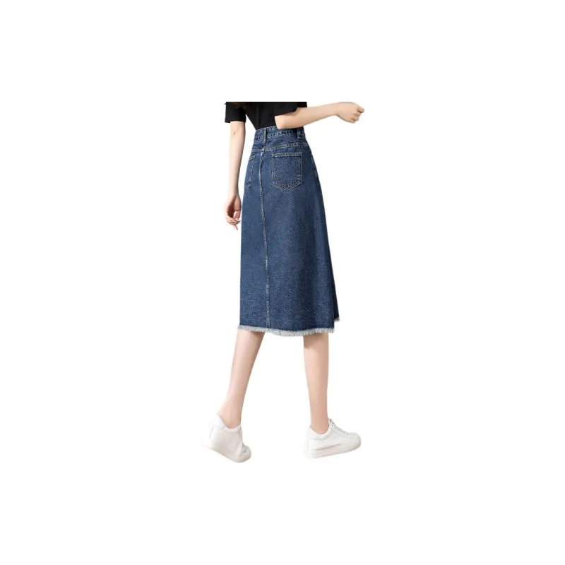 XWI Denim Long Skirt Women's Blue-3