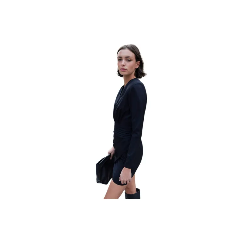 IRO NIGHT Long Sleeved Dresses Women's Black-1