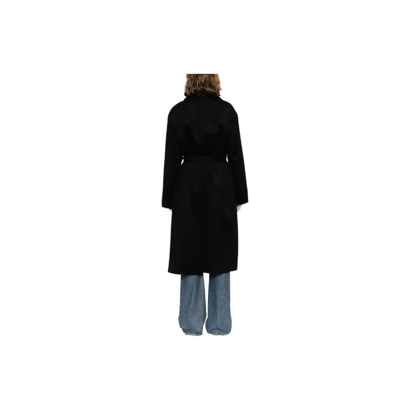 NILI LOTAN Fabien Belted Wrap Maxi Coat-2