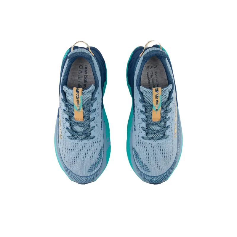 New Balance Fresh Foam X Trail More V3 Abrasion Resistant Slip Resistant Low Top Running Shoes Women's Blue-3