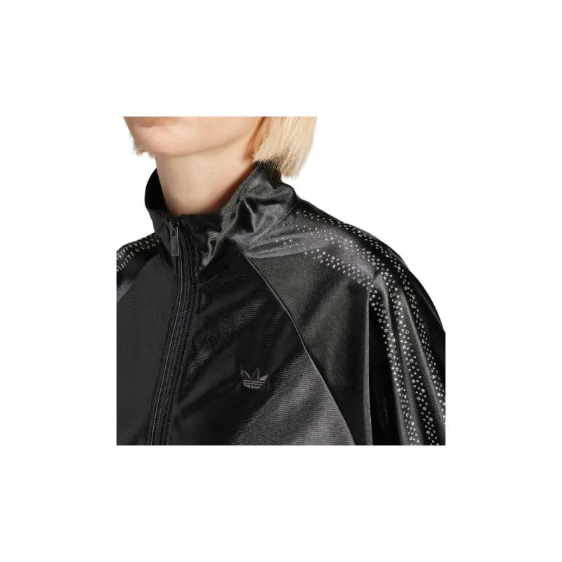 Adidas Originals Embed Three Stripes Track Top Jackets & Coats Women's Black-4